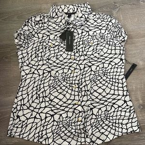 NWT BCBG MAXAZRIA Size XL (White/Black) RETAIL $120